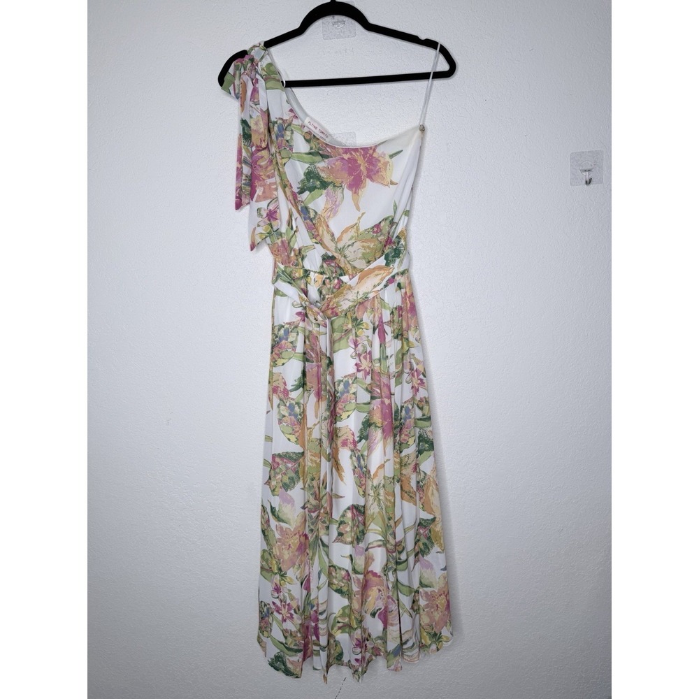 Flying Tomato  Floral Maxi Dress Womens‎ M One Shoulder  Boho Wedding Guest